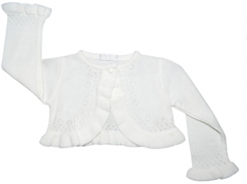 Bolero elegant pentru fete Baby Club Christopher 4785C-80-cm Crem 