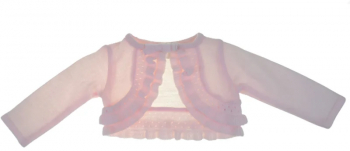 Bolero elegant pentru fete Baby Club Christopher 5126R-74-cm Roz