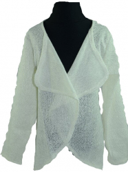 Cardigan cu maneca lunga pentru fete ZIBI BZBC-152 Crem 