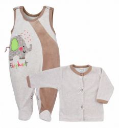 Compleu 2 piese pentru copii Dumbo Koala 05-412M-74-cm Maro 