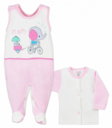 Compleu 2 piese pentru copii Koala 3561-R-62 Roz 