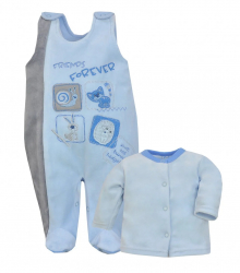 Compleu 2 piese pentru copii Koala Forever 2249-AL1-80 Albastru 