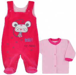 Compleu 2 piese pentru fete Koala Hello 04-846F-74-cm Fucsia 