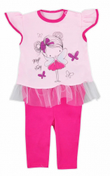 Compleu 2 piese pentru fete Koala Wrozka 05-719-2 74 cm Roz 