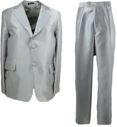 Costum elegant pentru baieti LA Kids CC-6-146-152-cm Gri 