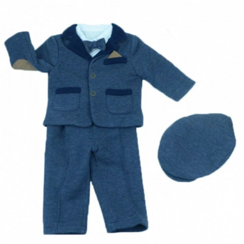 Costum pentru baieti Mini Junior 6192-0-3-luni Bleumarin 