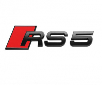 Emblema RS5 Audi Sline negru 