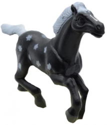 Figurina cal 9 5 cm Unikatoy 2002N Negru 