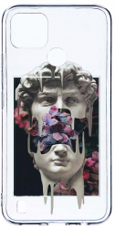 Husa BestCase Compatibila Cu Realme C21 David Statue 2MM Soft Silicon prot cam T 753 