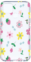 Husa BestCase Compatibila Cu Realme C21 Flowers 2MM Soft Silicon prot cam T 687 