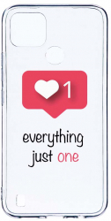 Husa BestCase Compatibila Cu Realme C21 Love Notification 2MM Soft Silicon prot cam T 184 