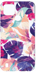 Husa BestCase Compatibila Cu Realme C21 Tropical Flowers 2MM Soft Silicon prot cam T 71 