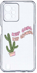 Husa BestCase Compatibila Cu Realme C31 Keep Growing Cactus 2MM Soft Silicon prot cam T 482 