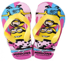 Papuci pentru fete Minions Setino 870-209G-26 Roz 