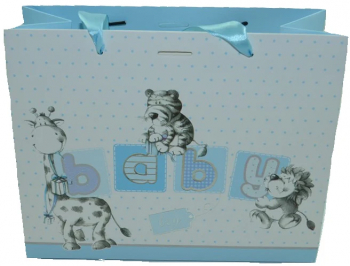 Punga pentru cadouri-Midex Baby Boy PCM8-A Albastru 