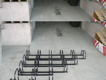 Rastel 6 biciclete negru NOU 