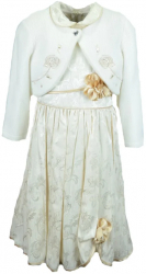 Rochita eleganta pentru fete Mini Junior RC51-110-cm Crem 