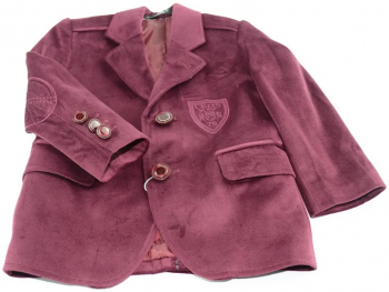 Sacou elegant pentru baieti LA KIDS 1434B-86 Visiniu 