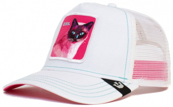 Sapca Goorin Brothers Trucker Kitty Trip Alb