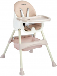 Scaun de masa 2 in 1 Caretero Bill 387376 Roz 