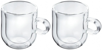 Set 2 cesti espresso Judge sticla borosilicata 9x6x7 cm transparent