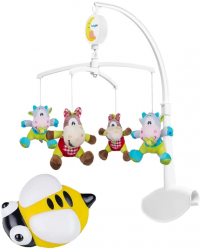 Set carusel muzical si lampa de veghe BabyOno 1362C Multicolor