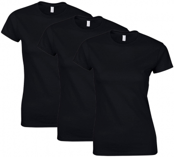 Set de tricouri dama 100 bumbac 3 piese Size M Negru 