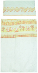 Set lenjerie de pat 6 piese 135 x 100 cm pentru bebelusi Mini Junior LPBMini Junior 