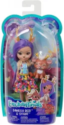 Set papusa cu animalut Enchantimals Danessa Deer si Sprint