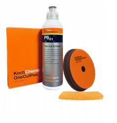 Set Pasta Polish One Step Koch Chemie cu ceara carnauba burete si laveta 250ml P6.01-BL 