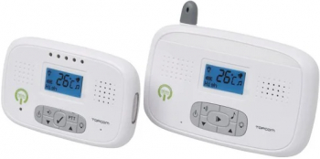 Sistem audio monitorizare cu termometru si melodii Topcom Babytalker 3600 Alb 