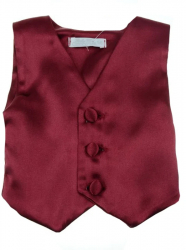 Vesta de botez pentru baieti Christopher Baby Club VST-8-56-cm-0-luni Visiniu 