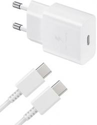 Incarcator pentru Samsung A40 A41 A42 USB-C Fast Charger TA1510EWE-DG977BWE 15W Type-C 1M Alb 