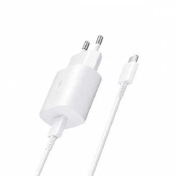 Incarcator 25W pentru Samsung S21 S21 FE S21+ S21 Ultra TA800EWE-DG980BWE Type C 1M Super Fast Charger Alb 