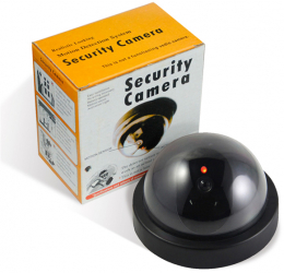 Camera supraveghere CCTV falsa Iluminate LED Negru 
