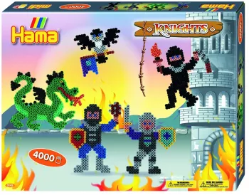 CAVALERI 4000 margele de calcat HAMA MIDI in cutie 
