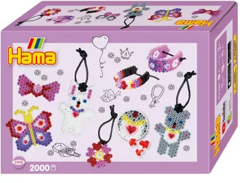 FASHION - 2000 margele HAMA MIDI in cutie cadou MIC 