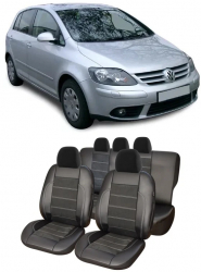 Huse scaune auto dedicate Alcantara VW Golf 5 Plus 2004-2009 Piele si catifea 