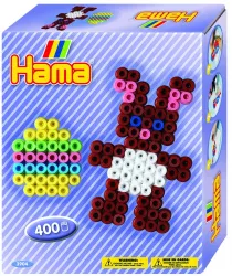 Margele de calcat HAMA Midi in cutie speciala 400 buc Pastele 