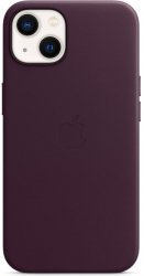 Husa de protectie Apple Leather Case with MagSafe pentru iPhone 13 Dark Cherry 