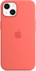 Husa de protectie Apple Silicone Case with MagSafe pentru iPhone 13 Pink Pomelo 