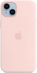 Husa de protectie Apple Silicone Case with MagSafe pentru iPhone 14 Plus Chalk Pink 