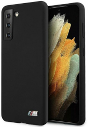 Husa de protectie BMW Silicone M Collection pentru Samsung Galaxy S21 Plus Silicon Negru 