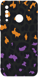 Husa Bestcase comp cu Huawei P30 Lite Lila Leopard Pattern SLIM 1.2MM Microfibra prot cam PB 1035 