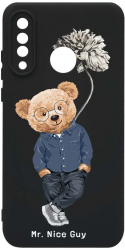 Husa Bestcase comp cu Huawei P30 Lite Nice Guy - Teddy Bear SLIM 1.2MM Microfibra prot cam PB 934 