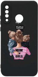 Husa Bestcase comp cu Huawei P30 Lite Super Mama SLIM 1.2MM Microfibra prot cam PB 556 