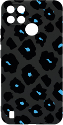 Husa Bestcase comp cu Realme C21 Blue Leopard Pattern SLIM SLIM 1.2MM Microfibra prot cam PB 1039 