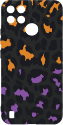 Husa Bestcase comp cu Realme C21 Lila Leopard Pattern SLIM SLIM 1.2MM Microfibra prot cam PB 1035 