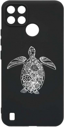 Husa Bestcase comp cu Realme C21 Turtle SLIM SLIM 1.2MM Microfibra prot cam PB 750 