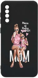 Husa Bestcase comp cu Samsung Galaxy A50 / Galaxy A30s Girl Mom Mama of Drama SLIM 1.2MM Microfibra prot cam PB 558 